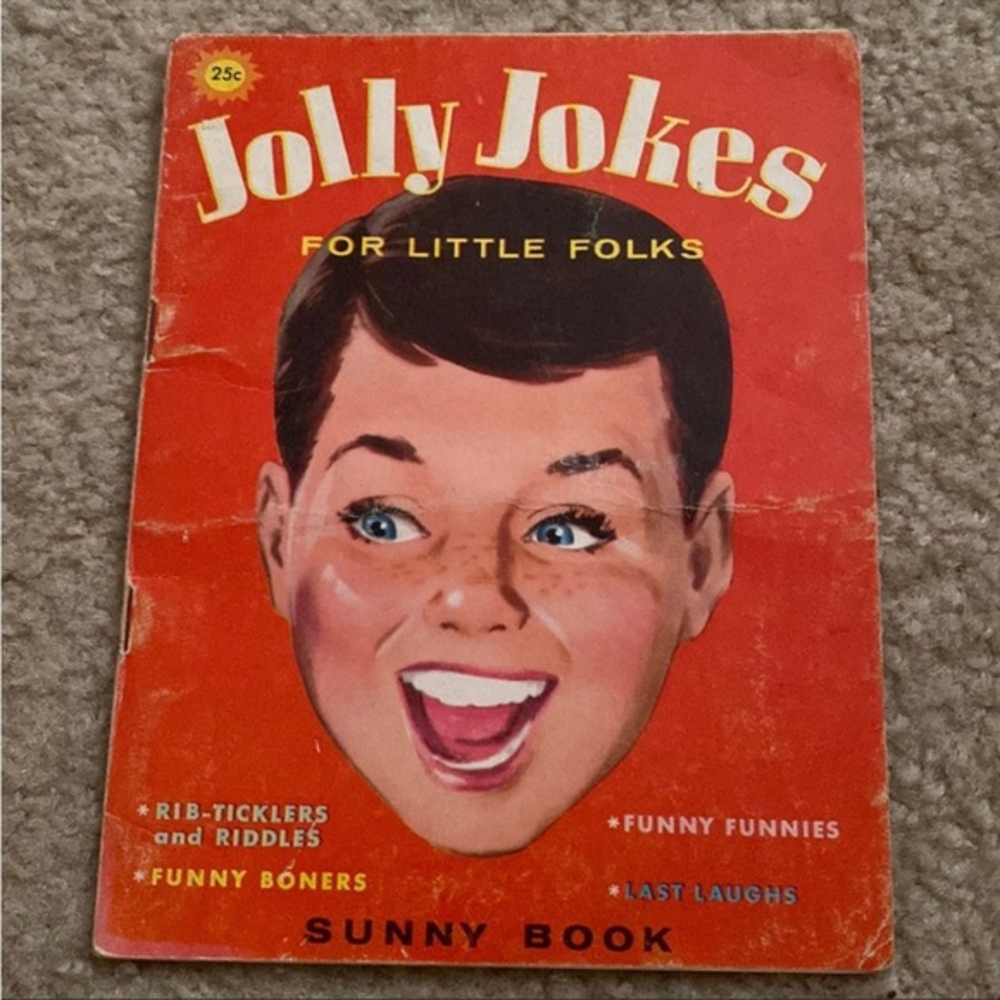 Antique Children’s book Jolly Jokes for Little Folks Sunny Book Paperback